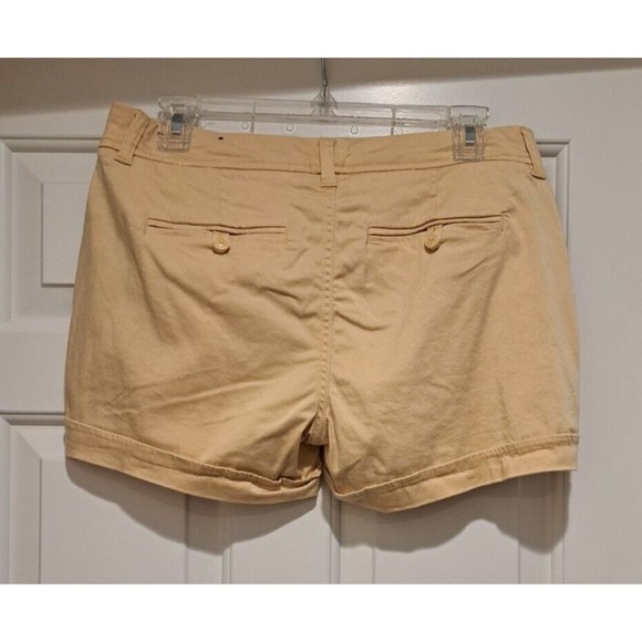 Liverpool Los Angeles Buddy Rolled Trouser Short Pale-Yellow Size 4/27 - Picture 2 of 9